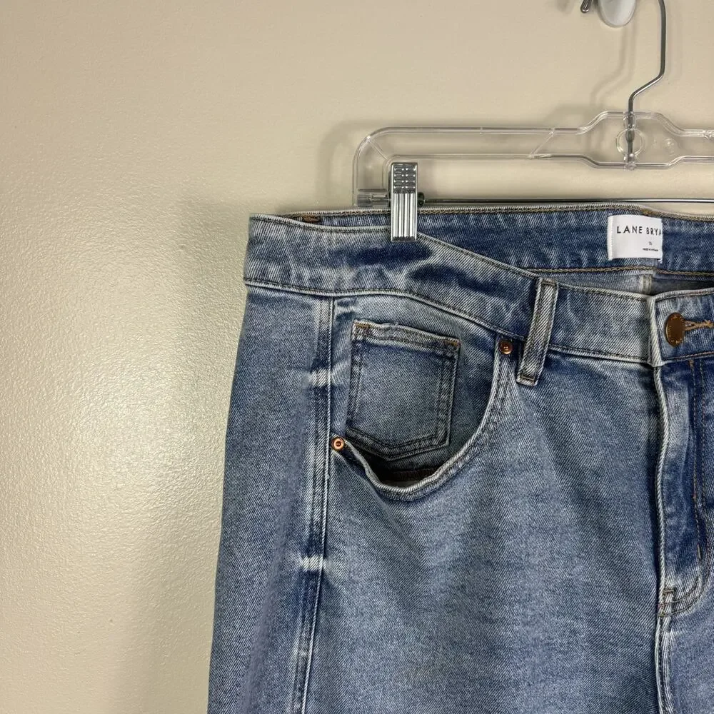 Lane Bryant Women’s Jeans Mid-Rise Relaxed Straight Cargo Size 18